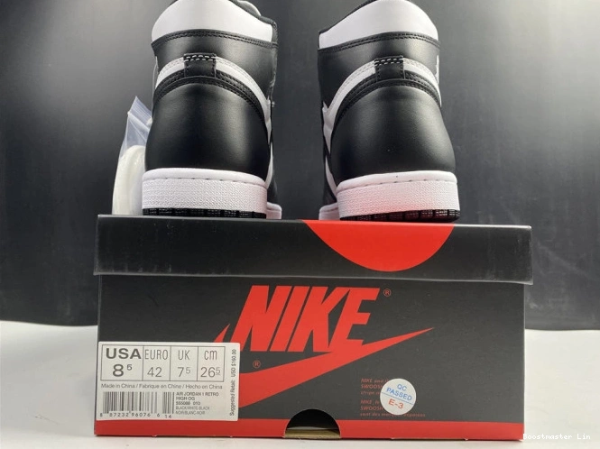 Bmlin 555088-010 Retro White Black (2014) 1 Jordan Air 0701